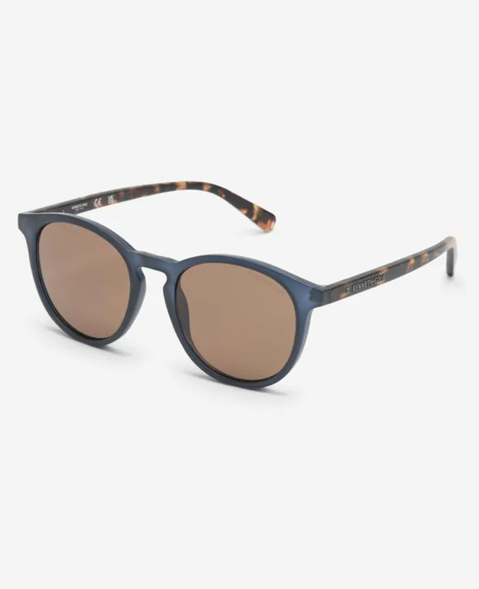 Men Sunglasses Kenneth Cole Round Sunglasses Blue