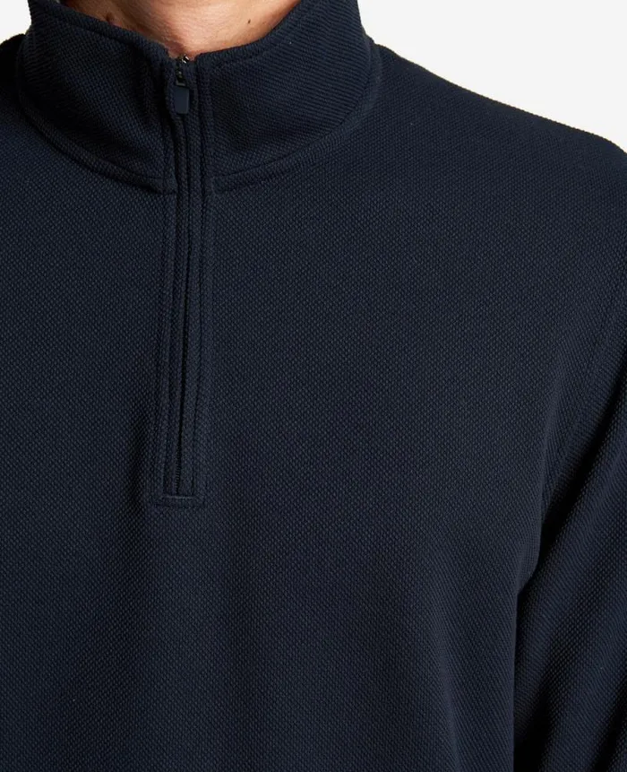 Men Sweaters Kenneth Cole QuarterZip Knit Pullover Navy Men Sweaters Kenneth Cole QuarterZip Knit Pullover Navy
