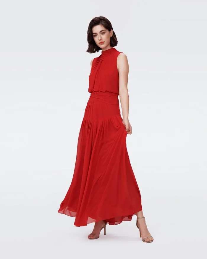 Menon Dress Magenta Women DVF Dresses