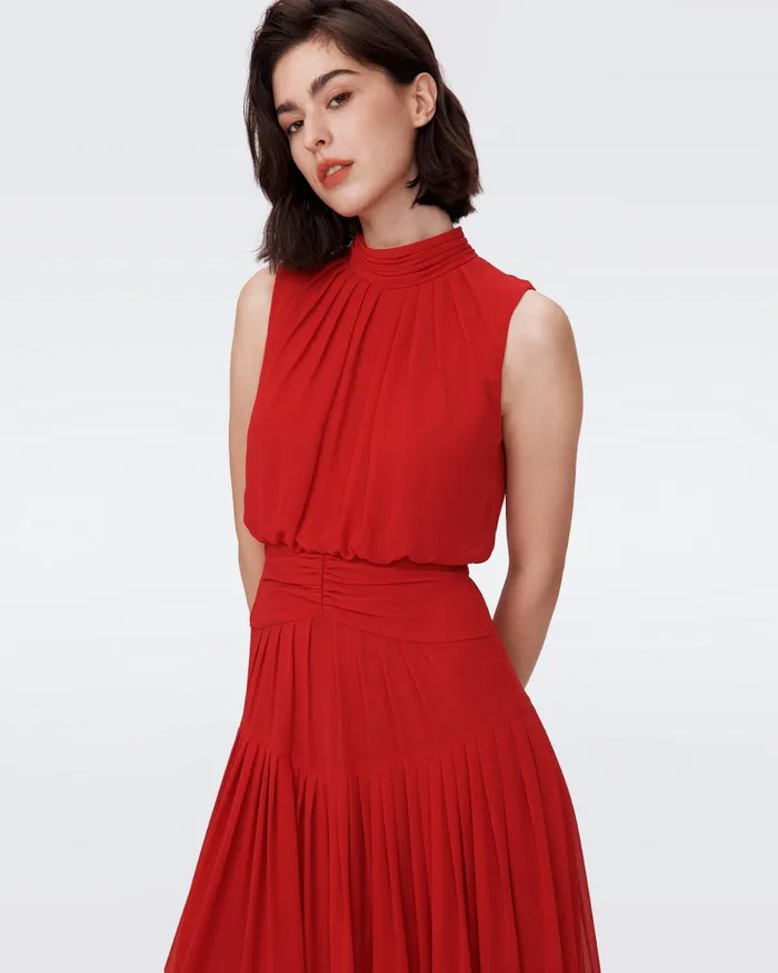 Menon Dress Magenta Women DVF Dresses