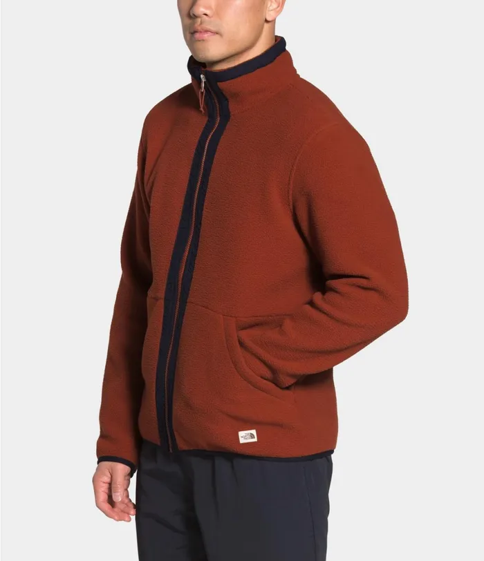 Mens Fleece The North Face Carbondale Full Zip Brandy Brownaviator Navy