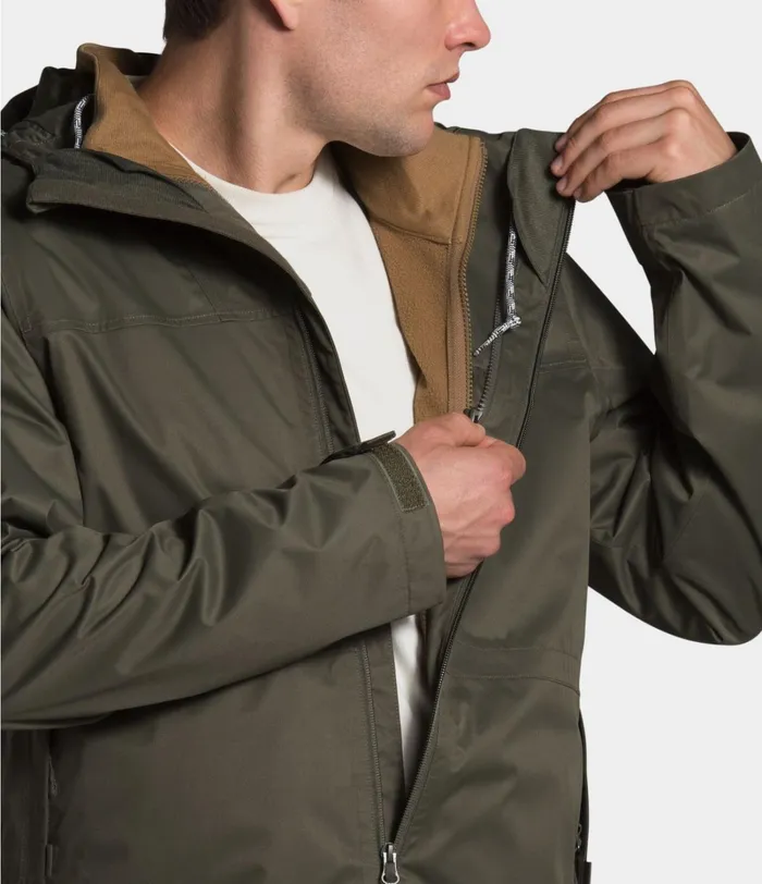 Mens Insulated and Down Jackets The North Face Arrowood Triclimate Jacket New Taupe Greenutility Brown