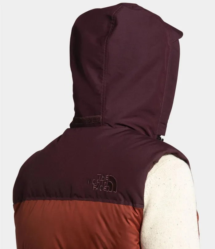 Mens Insulated and Down Jackets The North Face MENS ECO NUPTSE VEST Brandy Brownroot Brown