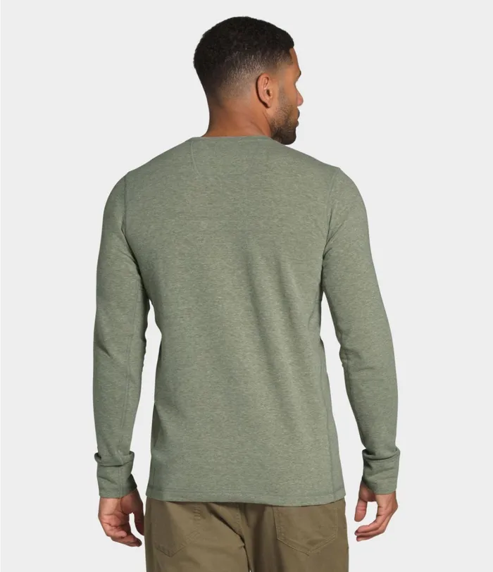 Mens Shirts and Polos The North Face Longsleeve Tnf Terry Crew New Taupe Green Heather