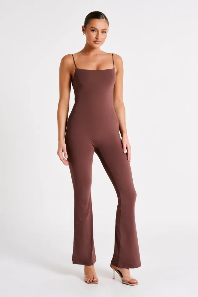 Meshki Jumpsuits and Rompers Adelaide Recycled Nylon Jumpsuit 8211 Mocha Mocha 8211 Women Meshki Jumpsuits and Rompers Adelaide Recycled Nylon Jumpsuit 8211 Mocha Mocha 8211 Women