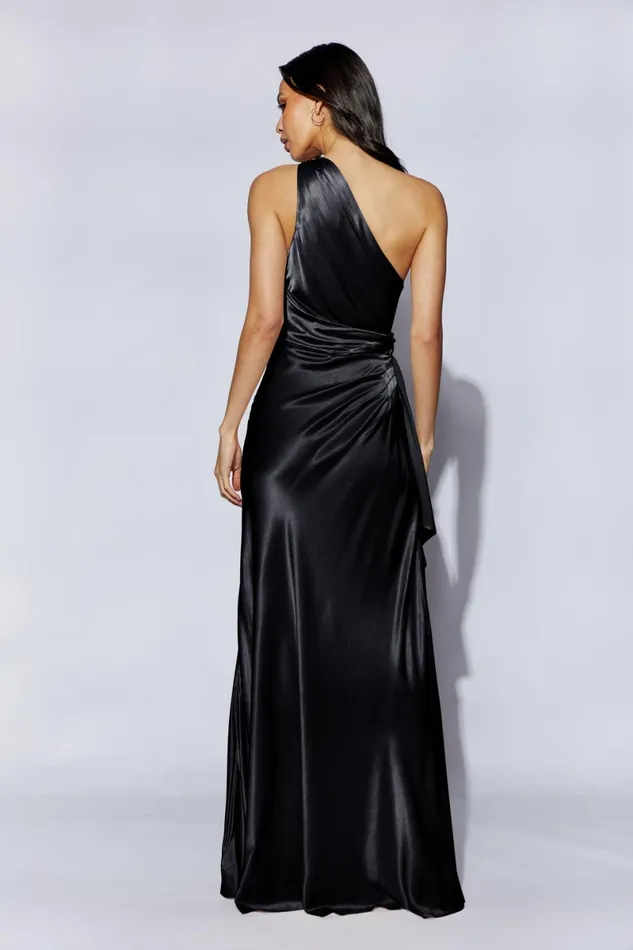 Meshki Maxi Dresses Calliope One Shoulder Maxi Dress 8211 Black Black 8211 Women