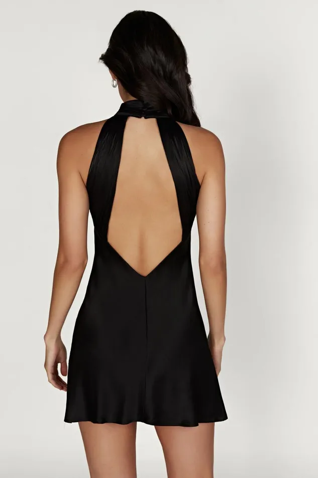 Meshki Mini Dresses Claire A Line Micro Mini Dress 8211 Black Black 8211 Women