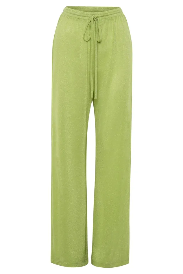 Meshki Pants Lucille Shimmer Swim Cover Up Pants 8211 Lime Sparkle Limesparkle 8211 Women