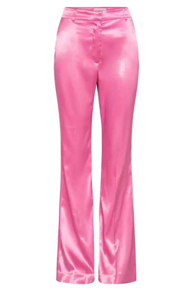 Meshki Pants Maeva Satin Flared Pants 8211 Bubblegum Pink Bubblegumpink 8211 Women Meshki Pants Maeva Satin Flared Pants 8211 Bubblegum Pink Bubblegumpink 8211 Women