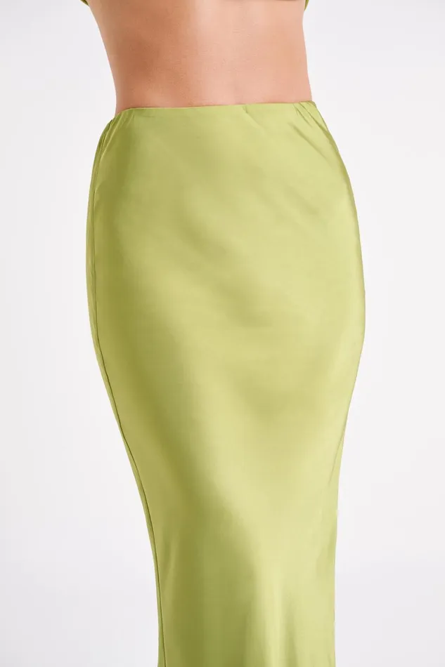 Meshki Skirts Violeta Satin Maxi Skirt 8211 Parakeet Green Parakeetgreen 8211 Women Meshki Skirts Violeta Satin Maxi Skirt 8211 Parakeet Green Parakeetgreen 8211 Women