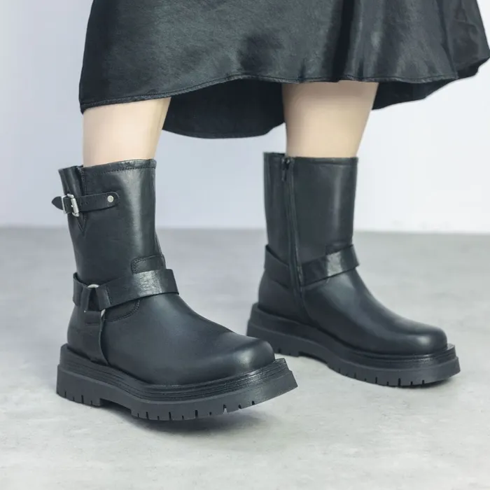 MidCalf Boots Women Moda In Pelle Shoon Sh Orleton Black Leather MidCalf Boots Women Moda In Pelle Shoon Sh Orleton Black Leather