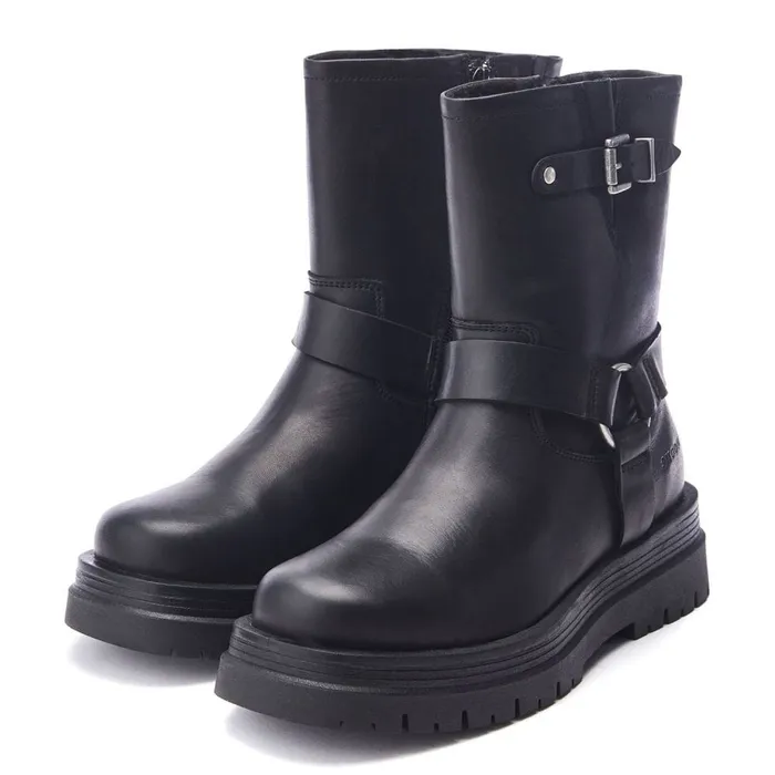 MidCalf Boots Women Moda In Pelle Shoon Sh Orleton Black Leather MidCalf Boots Women Moda In Pelle Shoon Sh Orleton Black Leather