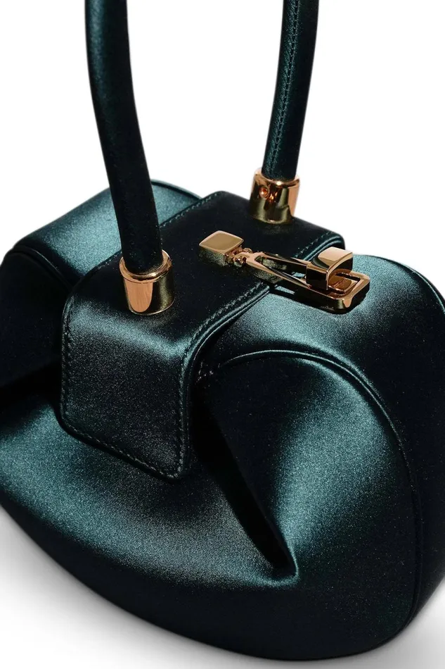 Mini Bags Women Gabriela Hearst Demi Bag In Emerald Satin