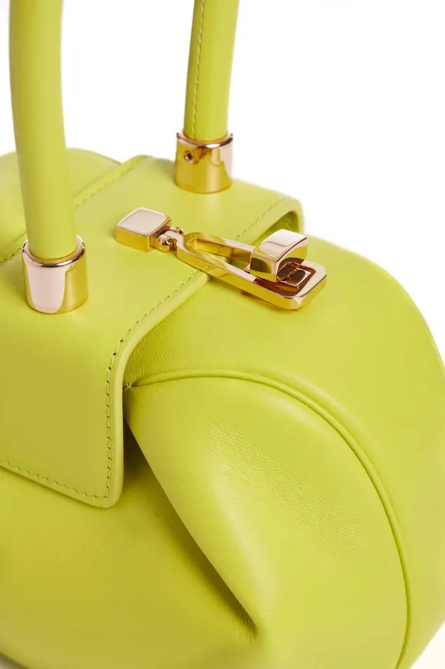 Mini Bags Women Gabriela Hearst Demi Bag In Lime Adamite Nappa Leather