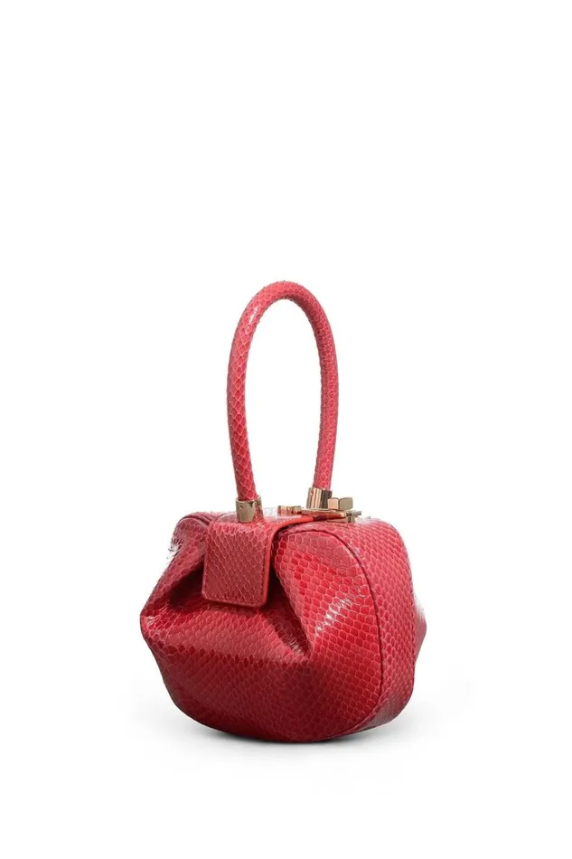 Mini Bags Women Gabriela Hearst Demi Bag In Red Snakeskin
