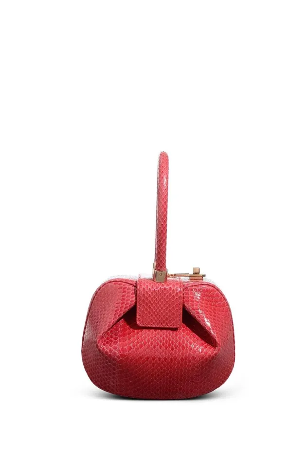 Mini Bags Women Gabriela Hearst Demi Bag In Red Snakeskin