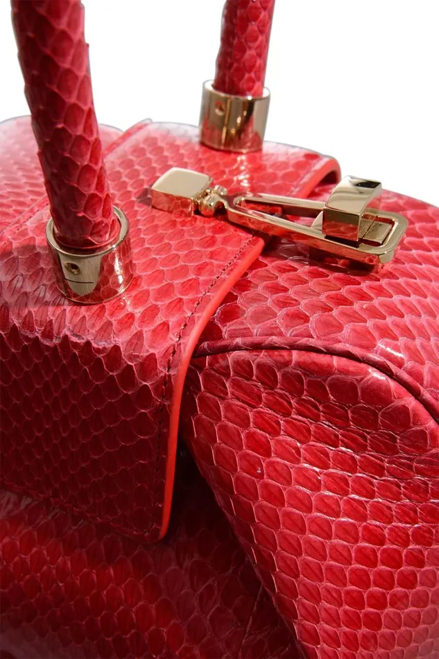 Mini Bags Women Gabriela Hearst Demi Bag In Red Snakeskin