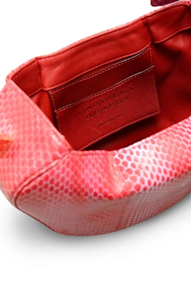 Mini Bags Women Gabriela Hearst Demi Bag In Red Snakeskin