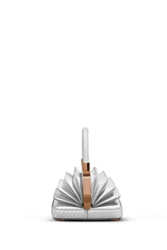 Mini Bags Women Gabriela Hearst Mini Diana Bag In White Snakeskin
