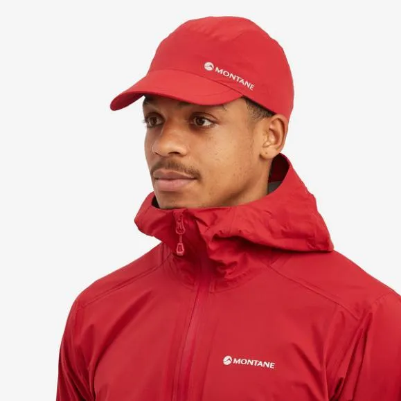 Montane Minimus Lite Waterproof Running Cap Blackacer Redallium MensWomens Montane Hats
