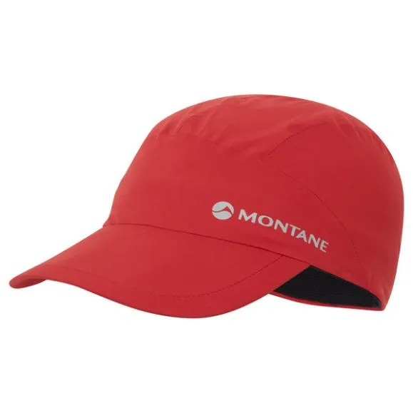 Montane Minimus Lite Waterproof Running Cap Blackacer Redallium MensWomens Montane Hats