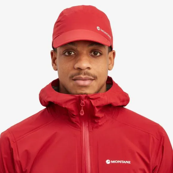 Montane Minimus Lite Waterproof Running Cap Blackacer Redallium MensWomens Montane Hats