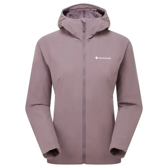 Montane WoKhamsin Hooded Softshell Jacket Moonscapeblack Womens Montane Softshell