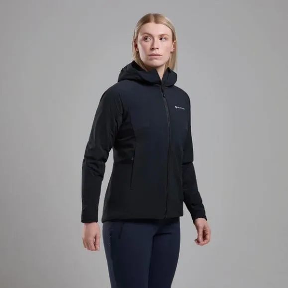 Montane WoKhamsin Hooded Softshell Jacket Moonscapeblack Womens Montane Softshell Montane WoKhamsin Hooded Softshell Jacket Moonscapeblack Womens Montane Softshell