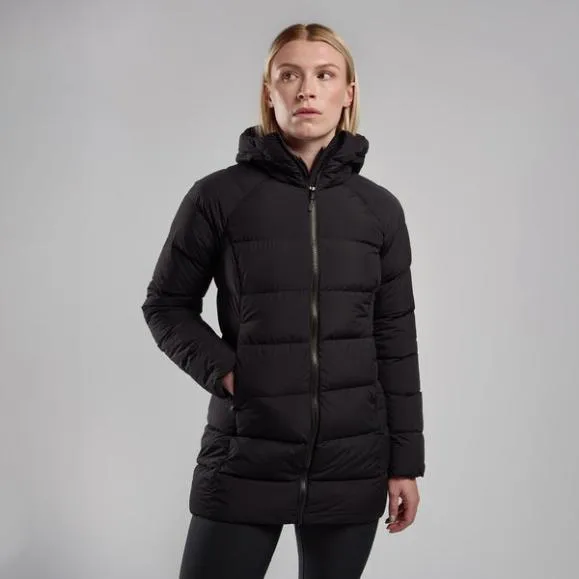 Montane WoTundra Hooded Down Jacket Oysterdeep Forestblack Womens Montane Down Montane WoTundra Hooded Down Jacket Oysterdeep Forestblack Womens Montane Down