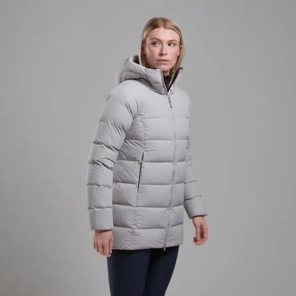 Montane WoTundra Hooded Down Jacket Oysterdeep Forestblack Womens Montane Down Montane WoTundra Hooded Down Jacket Oysterdeep Forestblack Womens Montane Down