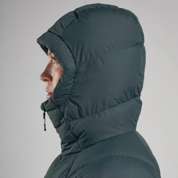 Montane WoTundra Hooded Down Jacket Oysterdeep Forestblack Womens Montane Down Montane WoTundra Hooded Down Jacket Oysterdeep Forestblack Womens Montane Down