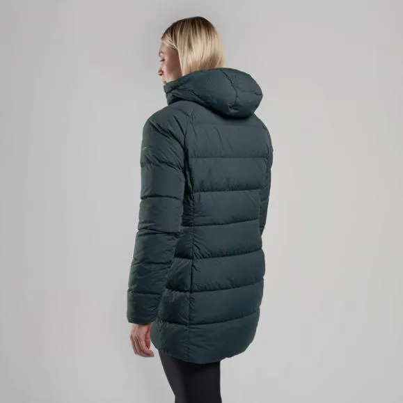 Montane WoTundra Hooded Down Jacket Oysterdeep Forestblack Womens Montane Down Montane WoTundra Hooded Down Jacket Oysterdeep Forestblack Womens Montane Down