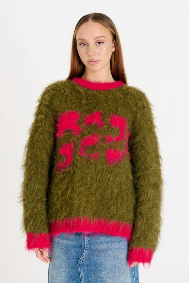 Moss Knit Women The Ragged Priest Knitwear and Sweats