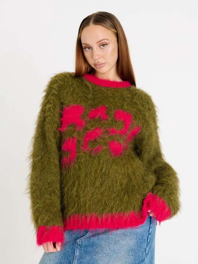 Moss Knit Women The Ragged Priest Knitwear and Sweats