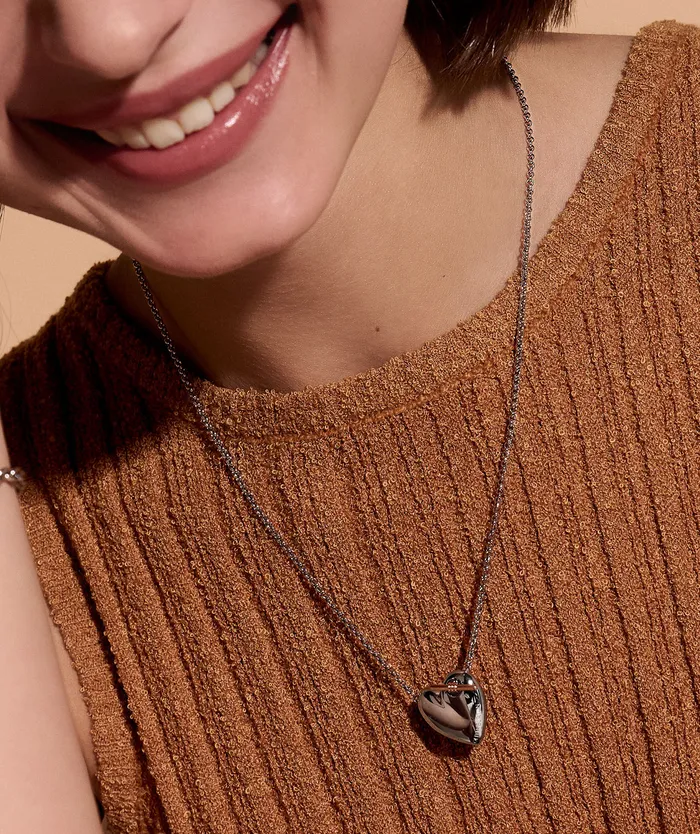 Necklaces Knot Heart Silver Necklace 8211 Olivia Burton Women