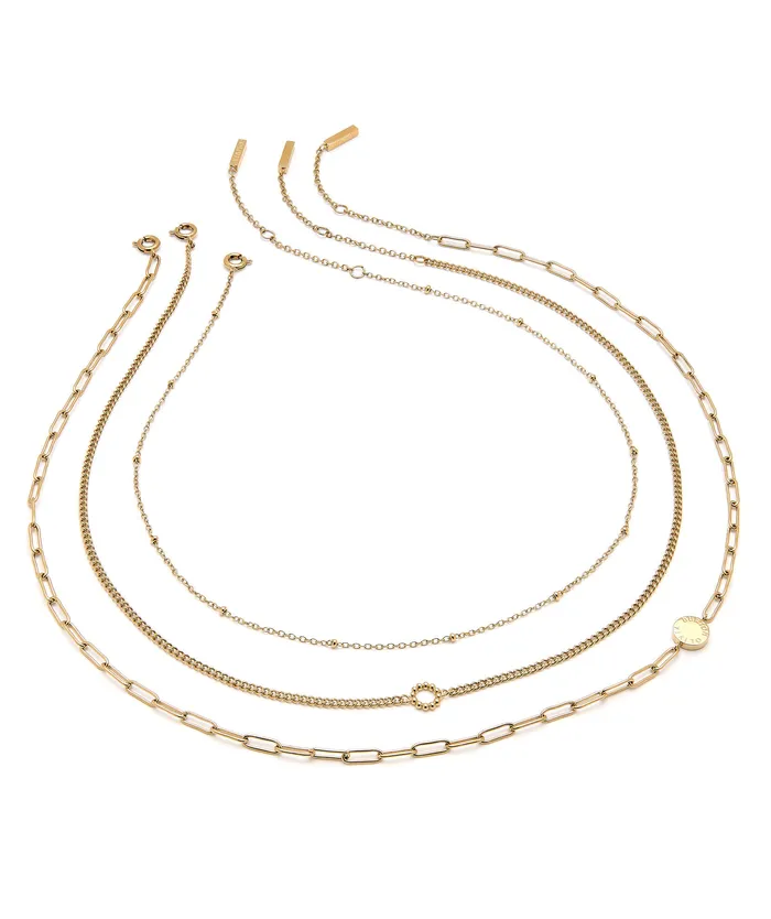 Necklaces Olivia Burton Women Illusion Gold Stacking Necklace Set