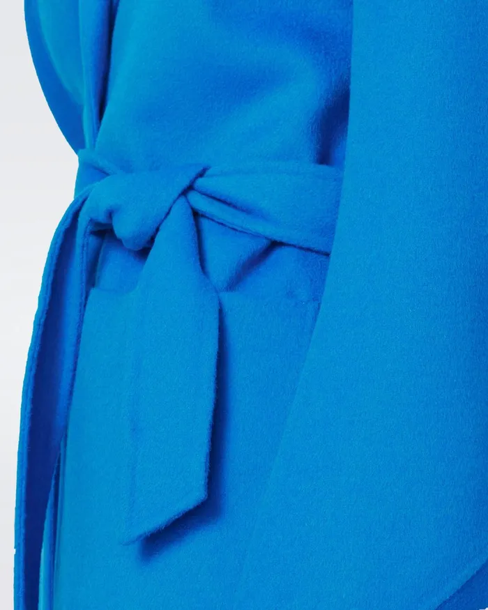 Nene Wool Coat Bright Blue Women DVF Jackets and Coats