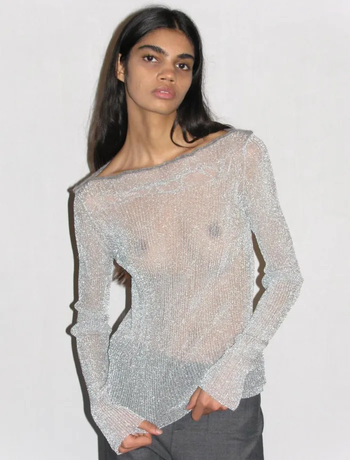 No 1654 Flora Silver Women Paloma Wool Knits