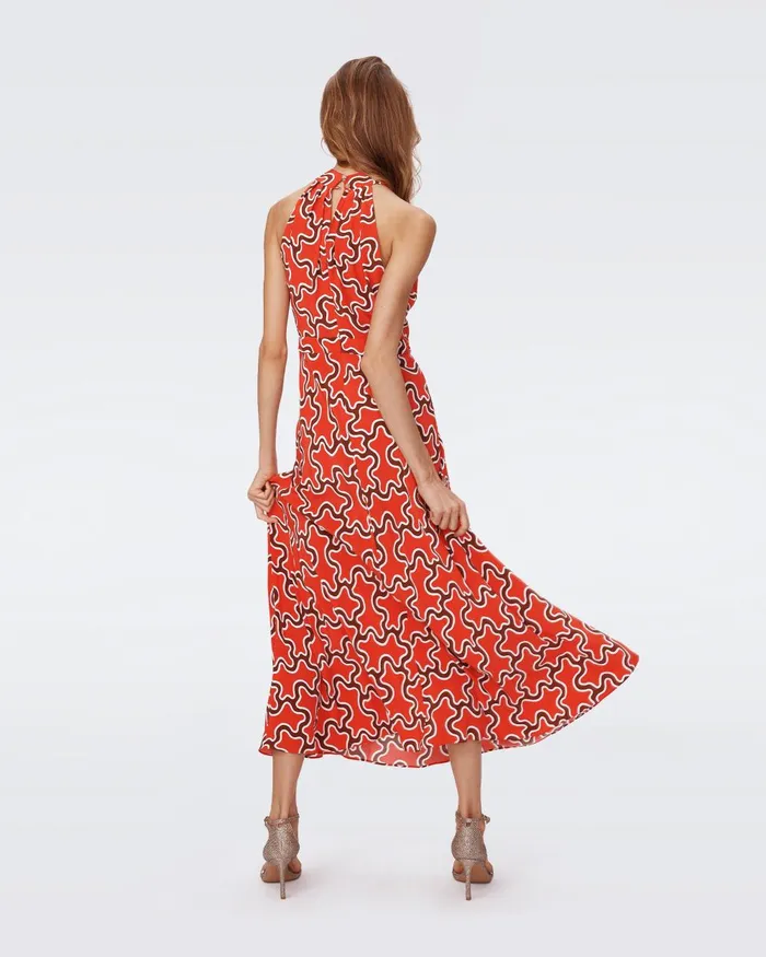 Nyck Dress Tiny Cloud Patch Red Women DVF Dresses