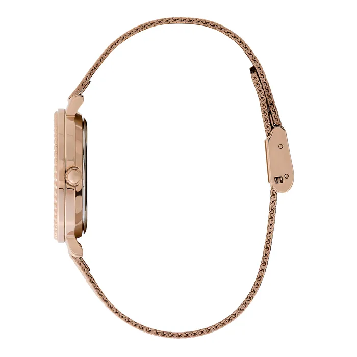 Olivia Burton 30mm Vintage Bead Rose Gold Mesh Watch Women Classic Watches