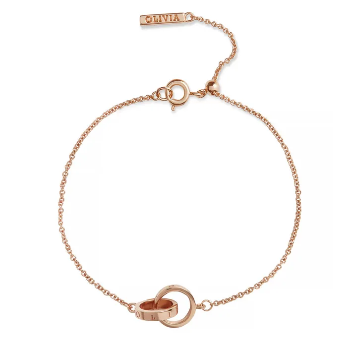 Olivia Burton Rose Gold Interlink Bracelet Women Bracelets