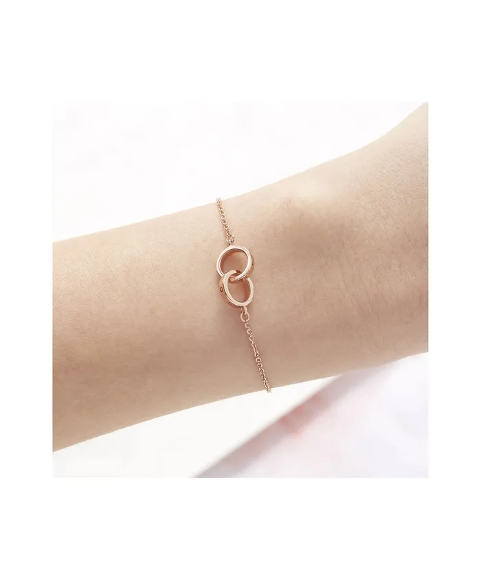 Olivia Burton Rose Gold Interlink Bracelet Women Bracelets Olivia Burton Rose Gold Interlink Bracelet Women Bracelets