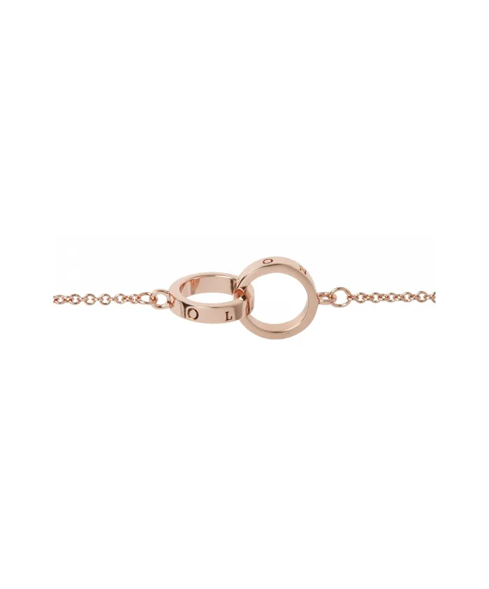 Olivia Burton Rose Gold Interlink Bracelet Women Bracelets Olivia Burton Rose Gold Interlink Bracelet Women Bracelets