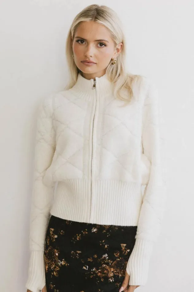 Outerwear Women Bohme Sheena Quilted Jacket In Ivory Ivory