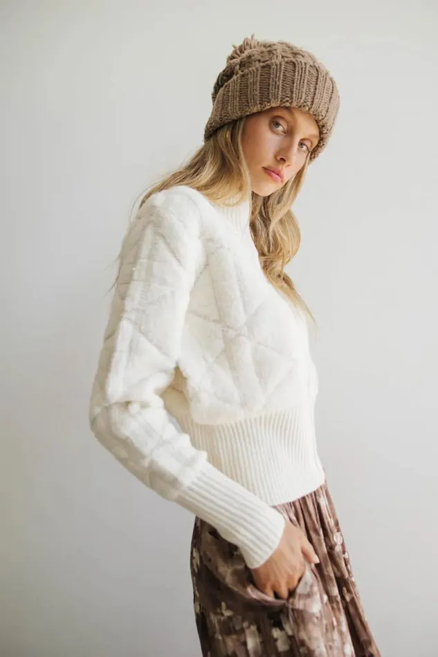 Outerwear Women Bohme Sheena Quilted Jacket In Ivory Ivory
