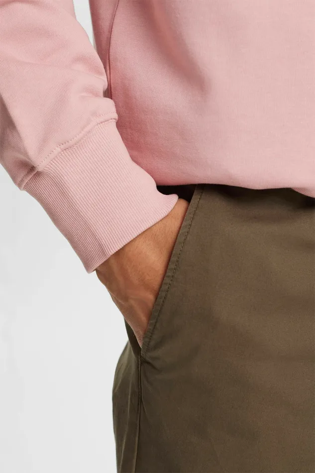 Pants Joggers Men Esprit CottonTwill Straight Chinos Dark Khaki