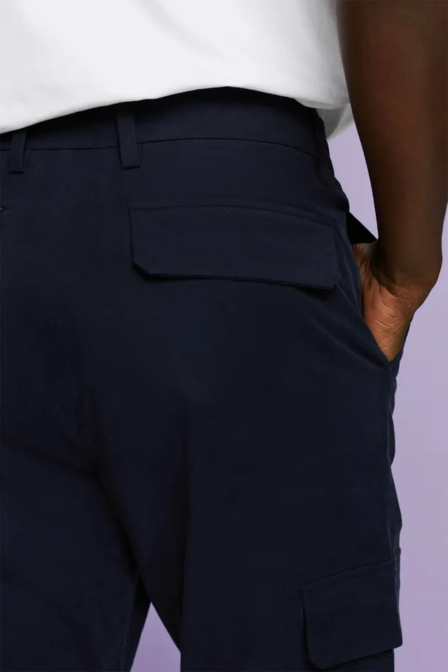 Pants Joggers Men Esprit Straight Cargo Pants Navy