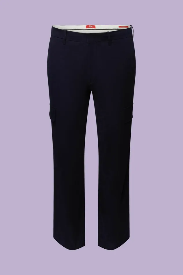 Pants Joggers Men Esprit Straight Cargo Pants Navy
