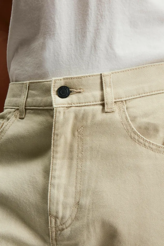 Pants Joggers Men Esprit Straight Fit Carpenter Chinos Sand