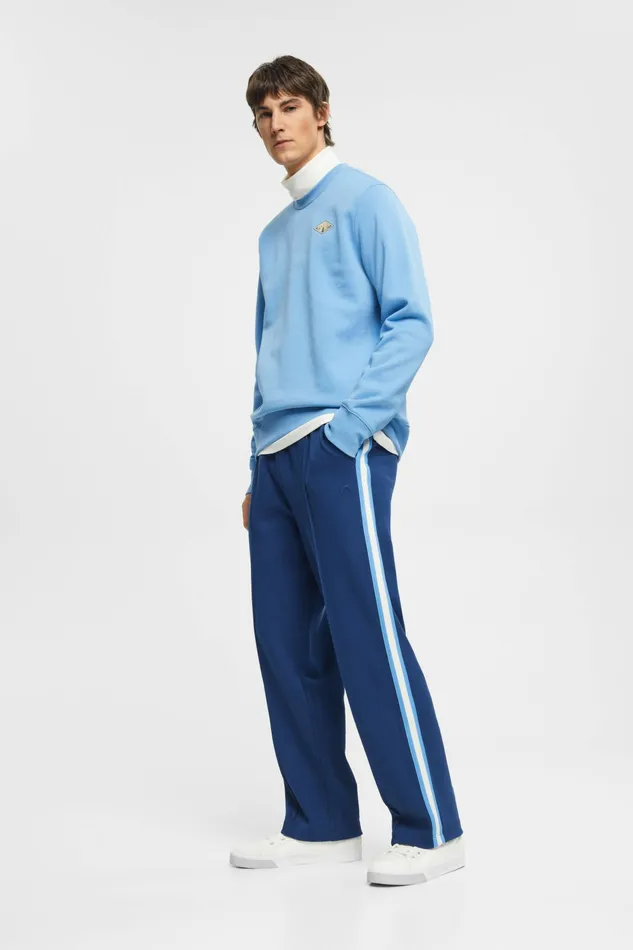 Pants Joggers Men Esprit Wide Leg Trousers Ink